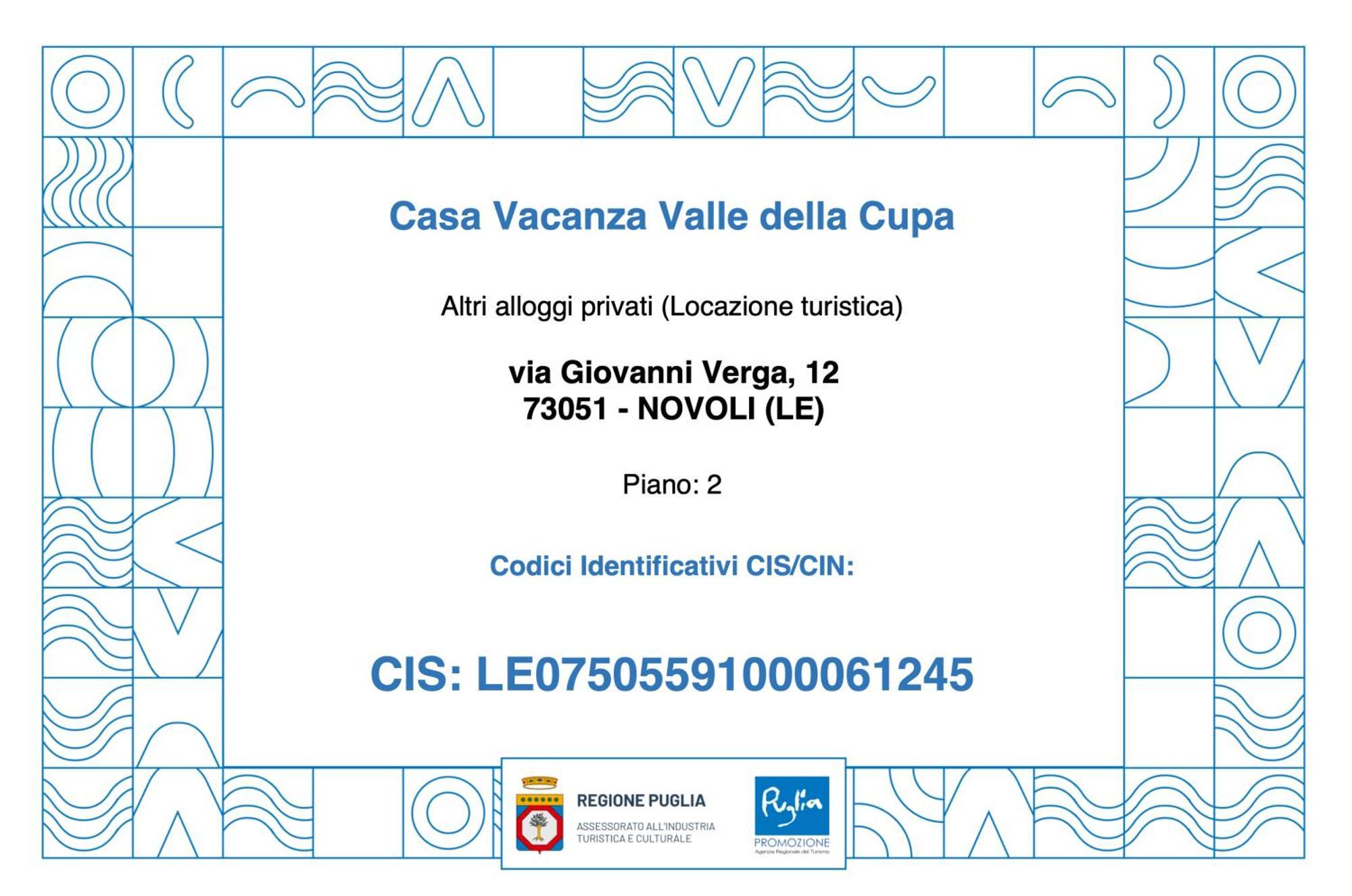 Casa Vacanza Valle Della Cupa Novoli Buitenkant foto